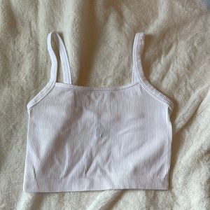 Cropped White tank top